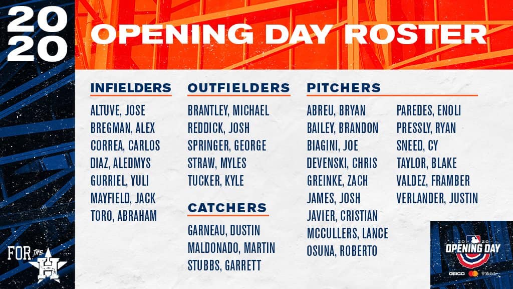 DR’s Mayfield on Astros’ Opening Day roster 830Times